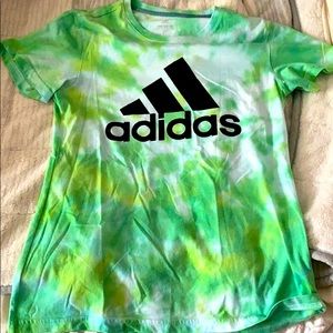 Custom tie dyed Adidas T-shirt